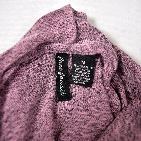 Free For All Women's Brown Pullover Hooded Shirt Size Medium - Picture 4 of 5